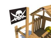 Dětské hřiště pirát - vlajka