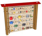 Kam s odpadem na stěnu