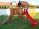 Dětská herní sestava s houpacím mostem a šplháním