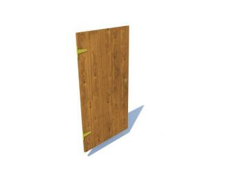 Dřevěné dveře pro hřiště Max