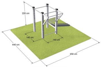 Workoutová sestava H metal