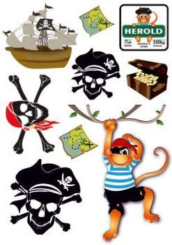 Samolepky na skluzavku, pirát