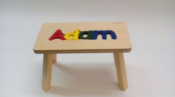 Dřevěná stolička Cubs ADAM, barevná