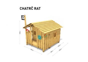 Dětský domeček Home Chatrč pirát Rat