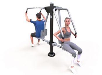 Fitness stroj - Posilovací stroj hrudník a ramena