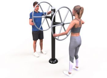 Fitness stroj - Procvičování ramen