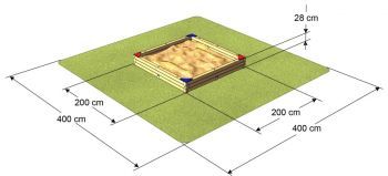 Pískoviště Big 200x200 cm