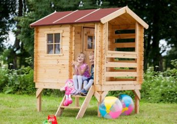Dětský dřevěný domek M501B 175x130x205 cm