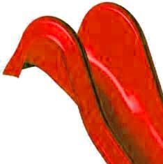 Skluzavka laminátová 200 cm - červená - nástup 80 cm