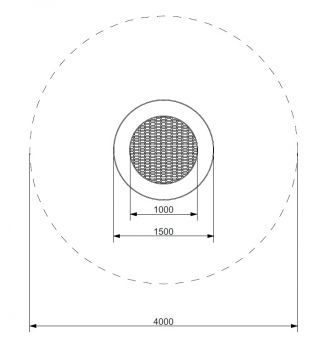 Zemní trampolína RADO - kruh průměr 100 cm