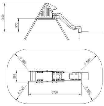 Dětské hřiště Single METAL
