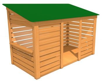 Dětský domek Sovička zelená