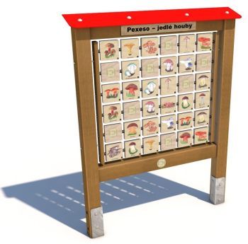 Edukační panel - Pexeso - Houby 160