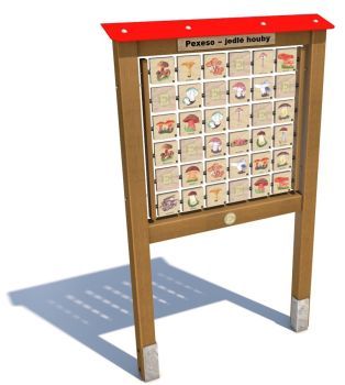 Edukační panel - Pexeso - Houby 200