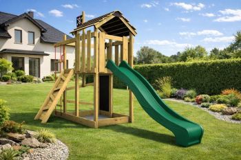 Dětské hřiště Home Malý pirát Zet se zelenou skluzavkou