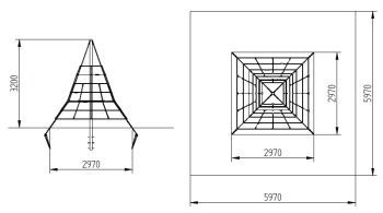 Lanová pyramida JEHLAN 320