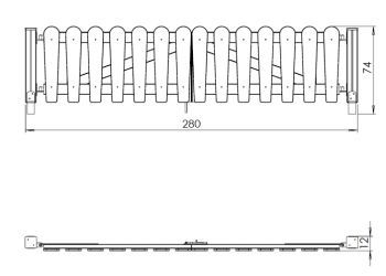 Barevná branka Dvojitá - Park 1486