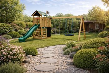 Dětské hřiště Home Malý pirát HOOK se zelenou skluzavkou