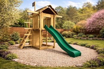 Dětské hřiště Home Malý pirát JOE se zelenou skluzavkou