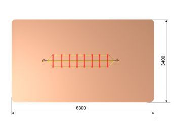 Prolézací dráha Monkey Road 9 z akátu