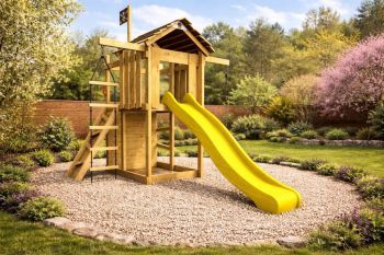 Dětské hřiště Home Malý pirát JOE se žlutou skluzavkou