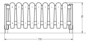 Barevný plůtek - Park 1485