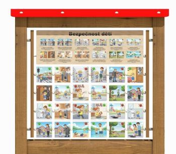 Edukační panel - Pexeso - Bezpečnost dětí na stěnu