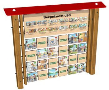 Edukační panel - Pexeso - Bezpečnost dětí na stěnu