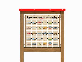 Edukační panel - Pexeso - Dopravní prostředky 200