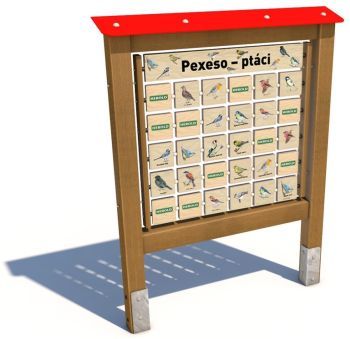 Edukační panel - Pexeso - Ptáci 160