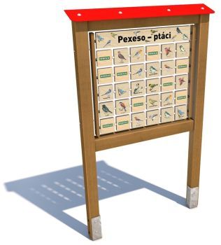 Edukační panel - Pexeso - Ptáci 200