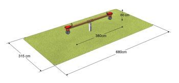 Monkey vahadlová houpačka Metal