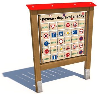 Edukační panel - Pexeso - Dopravní značky 160