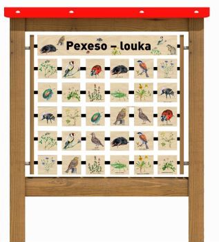 Edukační panel - Pexeso - Louka 200