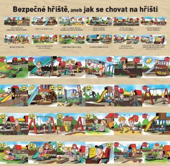 Edukační panel - Pexeso - Bezpečné hřiště 160