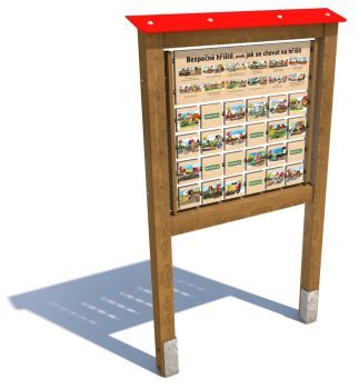 Edukační panel - Pexeso - Bezpečné hřiště 200
