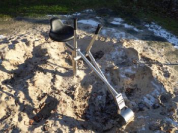 Ruční bagr na písek - nerezový