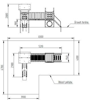 Modulární sestava Camelot M27 100 - zelená střecha