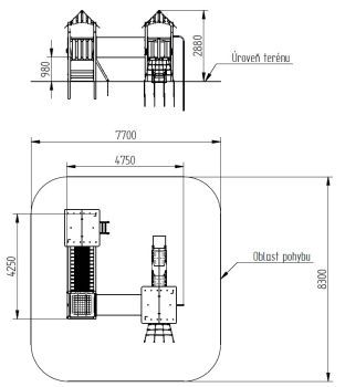 Dětské hřiště Camelot M11 100