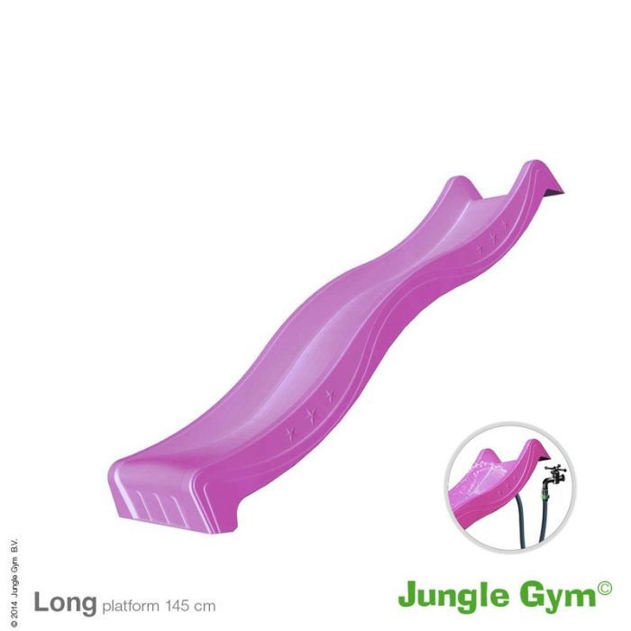 Skluzavka Jungle Gym fialová 265 cm s přípojkou na vodu