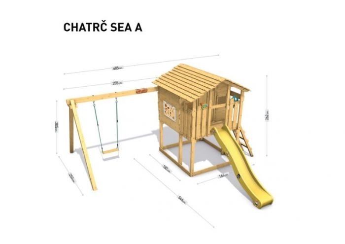 Dětské hřiště Home Chatrč pirát Sea