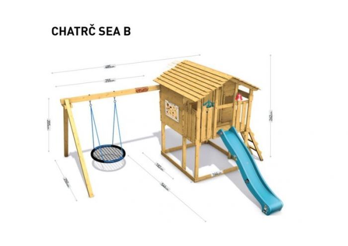 Dětské hřiště Home Chatrč pirát Sea