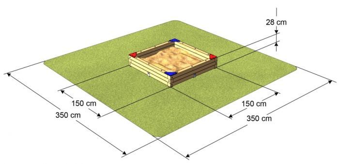 Pískoviště Big 150x150 cm