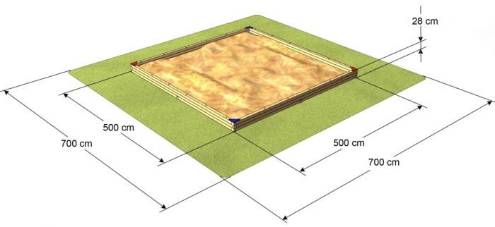 Pískoviště Big 500x500