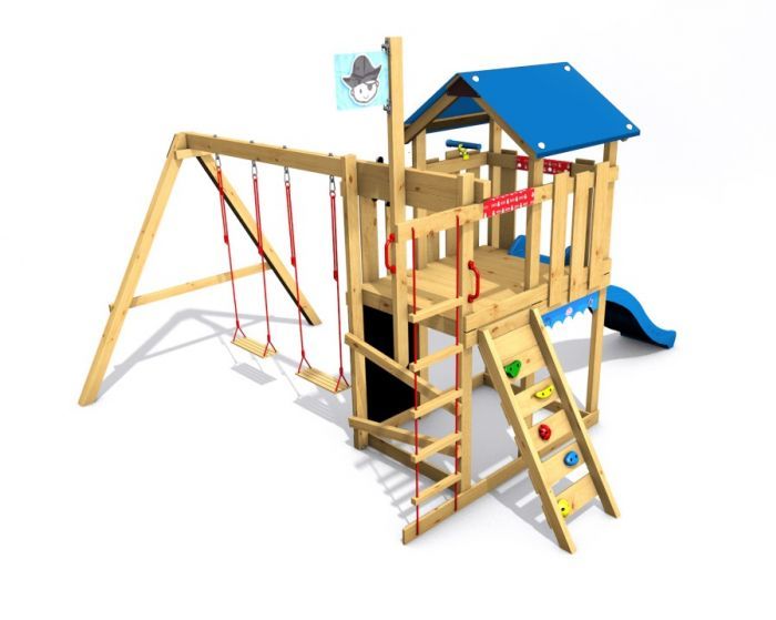 Dětské hřiště Home Malý pirát HOOK s modrou skluzavkou