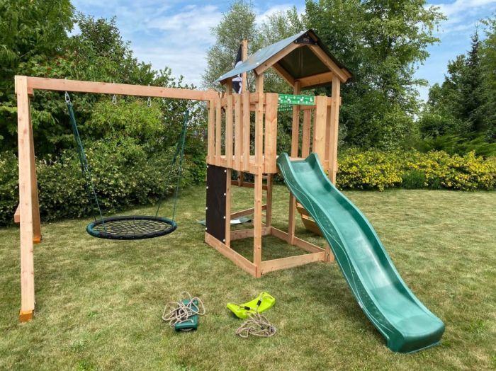 Dětské hřiště Home Malý pirát HOOK se zelenou skluzavkou