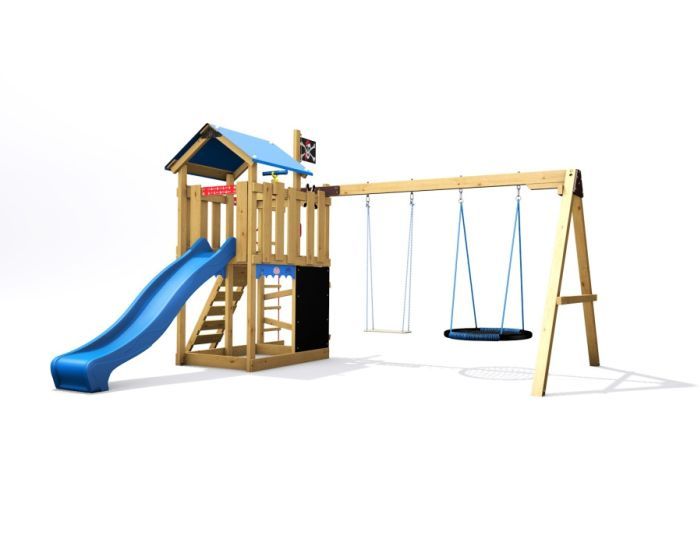 Dětské hřiště Home Malý pirát HOOK s modrou skluzavkou