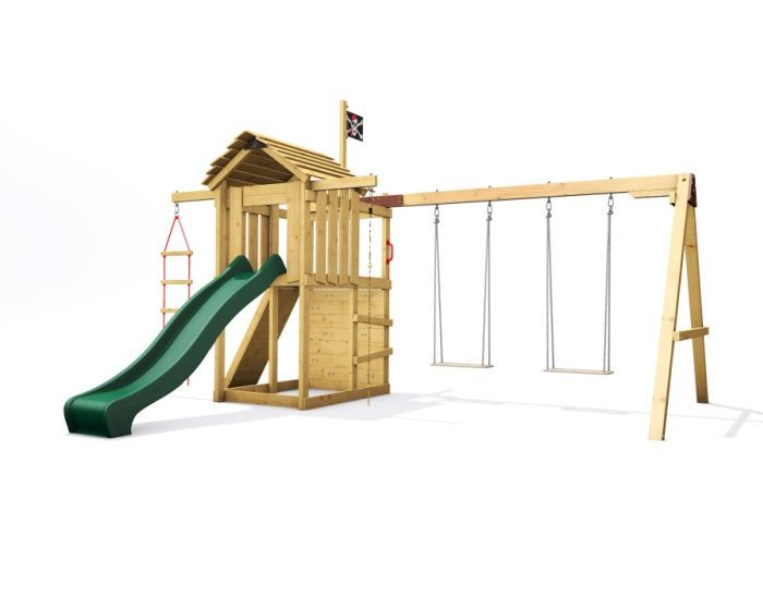 Dětské hřiště Home Malý pirát JIM se zelenou skluzavkou