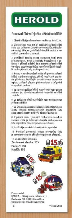 Provozní řád dětského hřiště