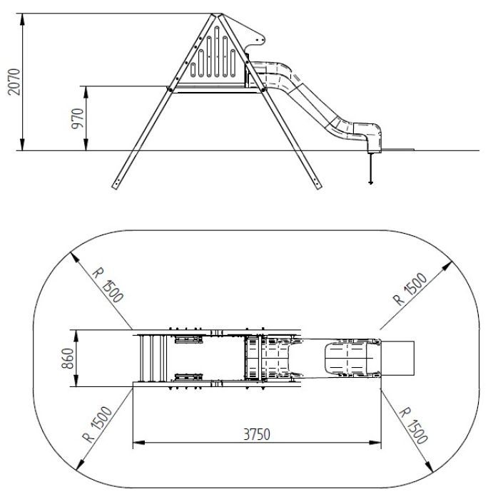 Dětské hřiště Single METAL